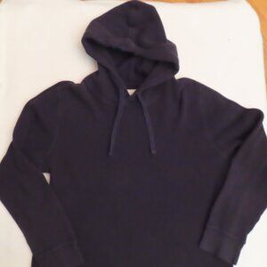 Everlane Men's Waffle Knit Hoodie Gorpcore Organic Cotton Large Layering Thermal